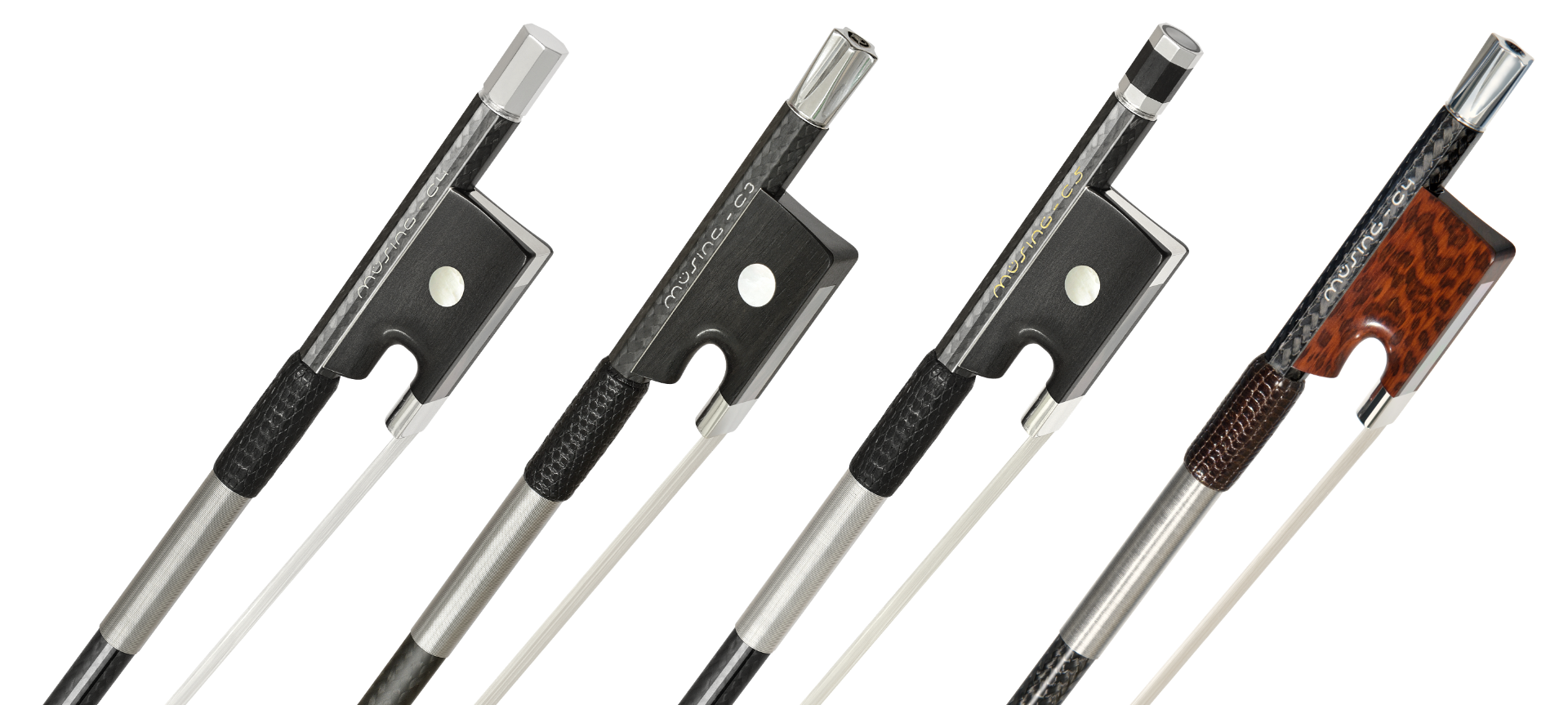 Müsing Carbon Bows for Violin, Viola, Cello & Bass