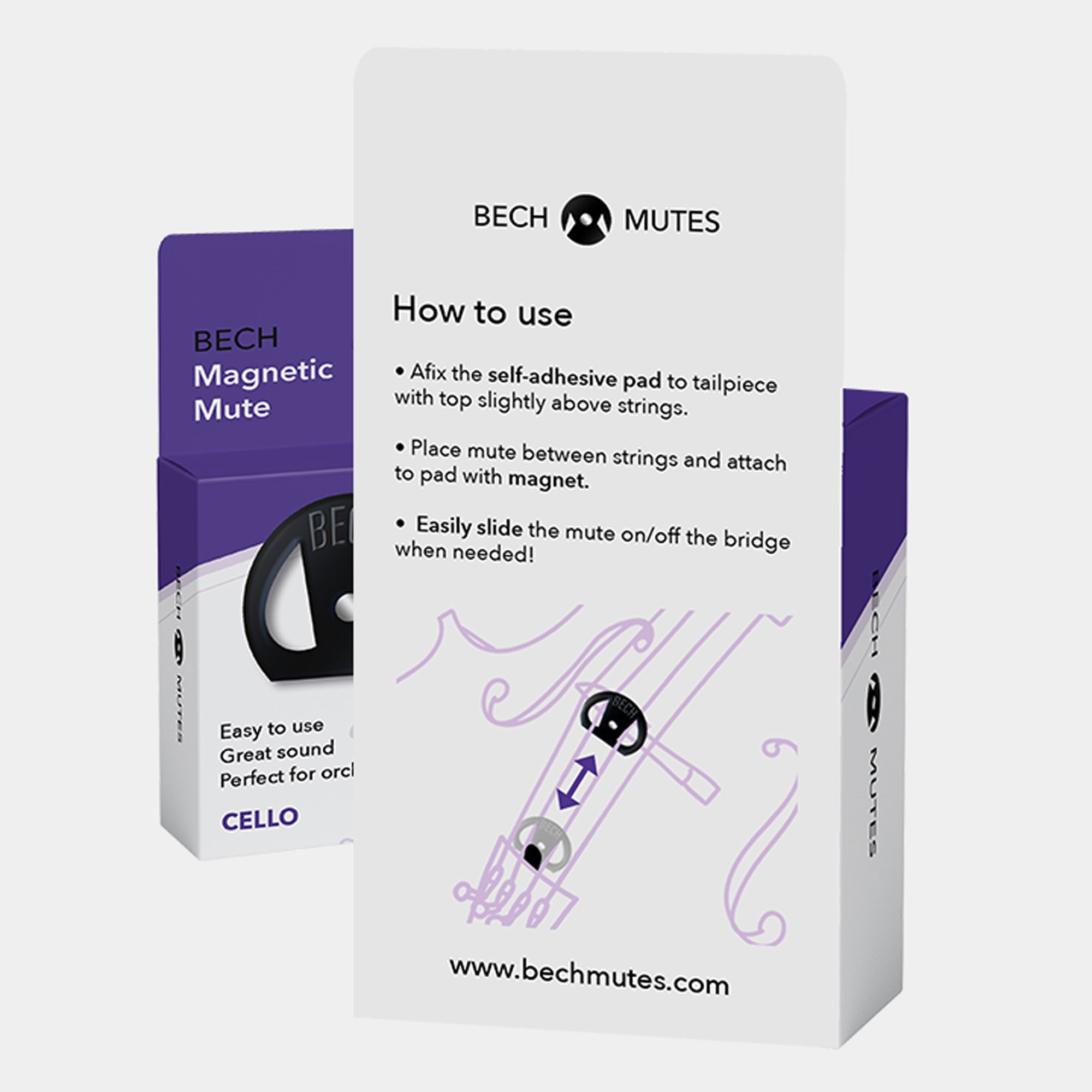 Magnetic Cello Mute