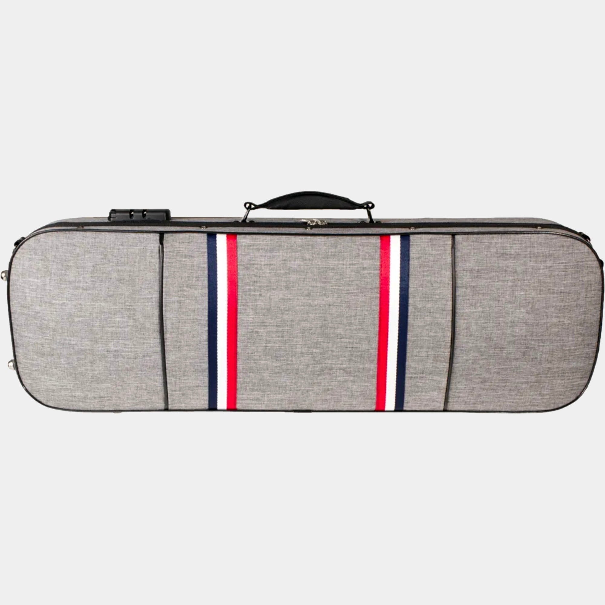 Oblong Striped Violin Case