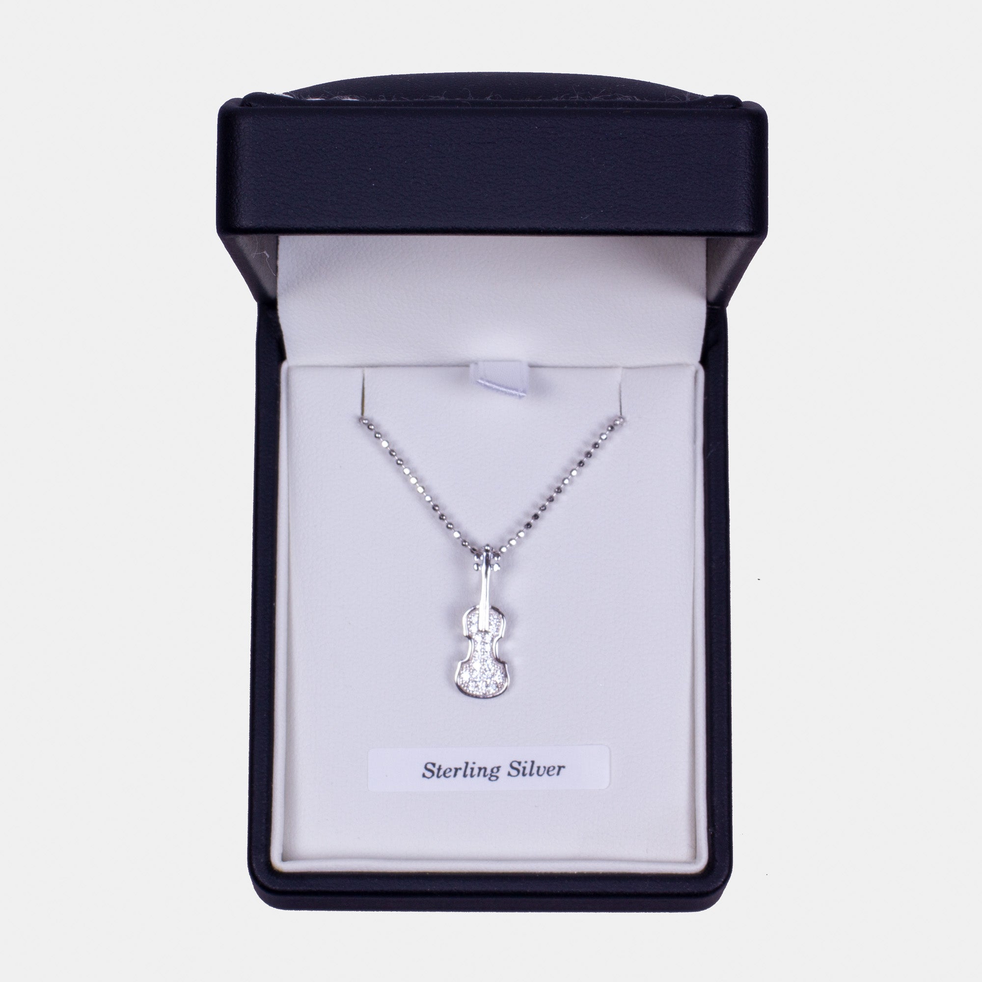 Sterling Silver Violin Pendant