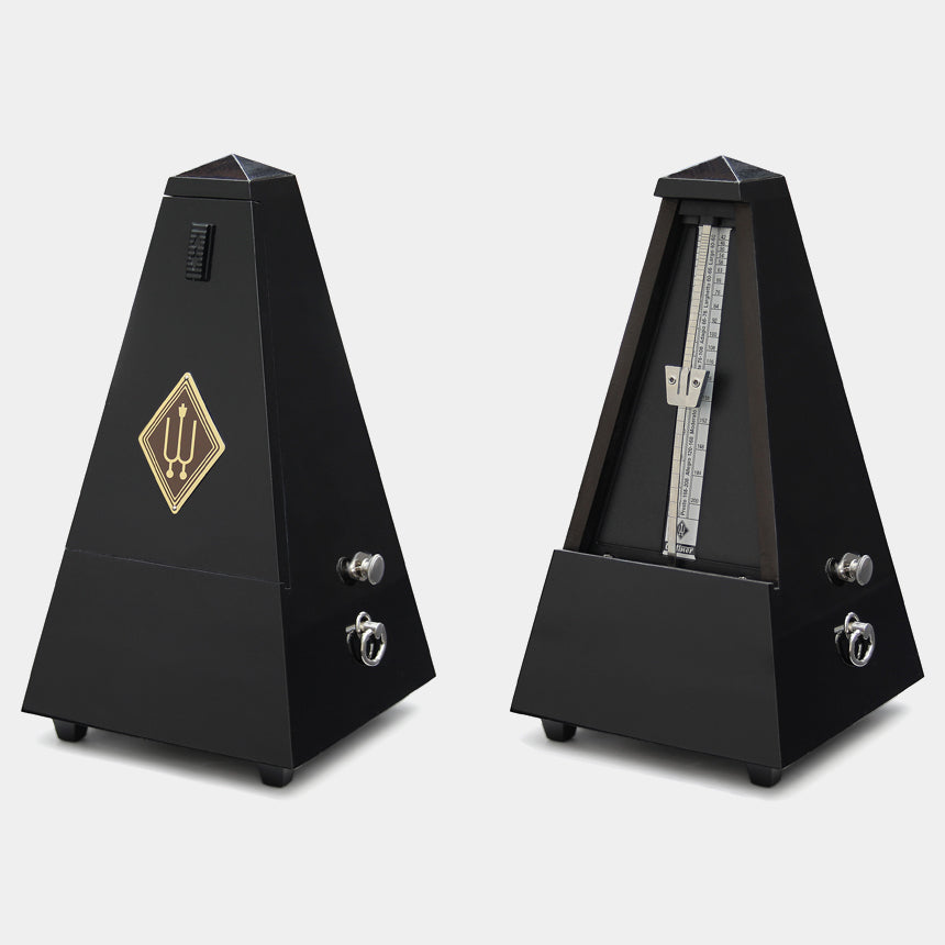 Metronome in Gloss Black Solid Wooden Casing