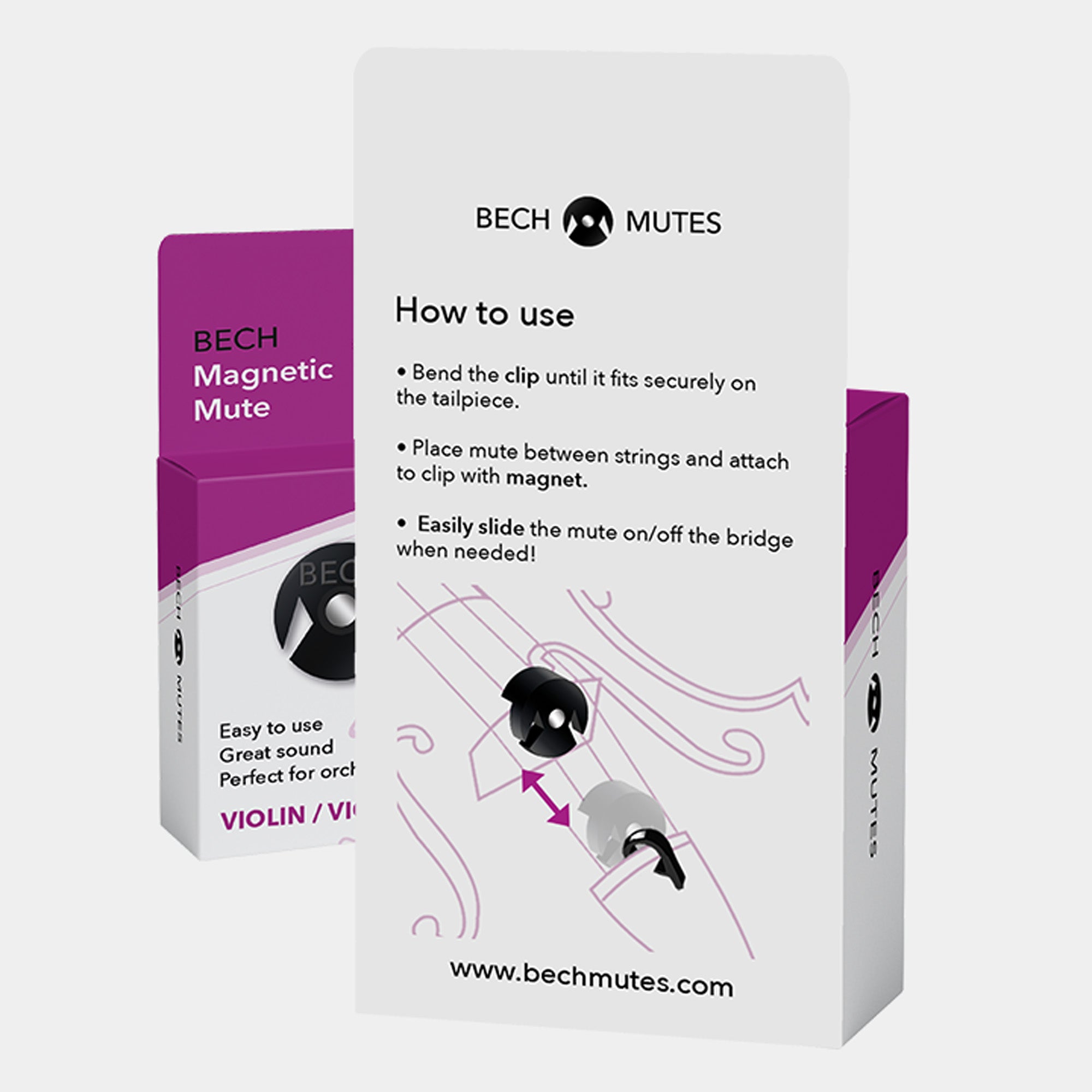 Magnetic Violin Mute