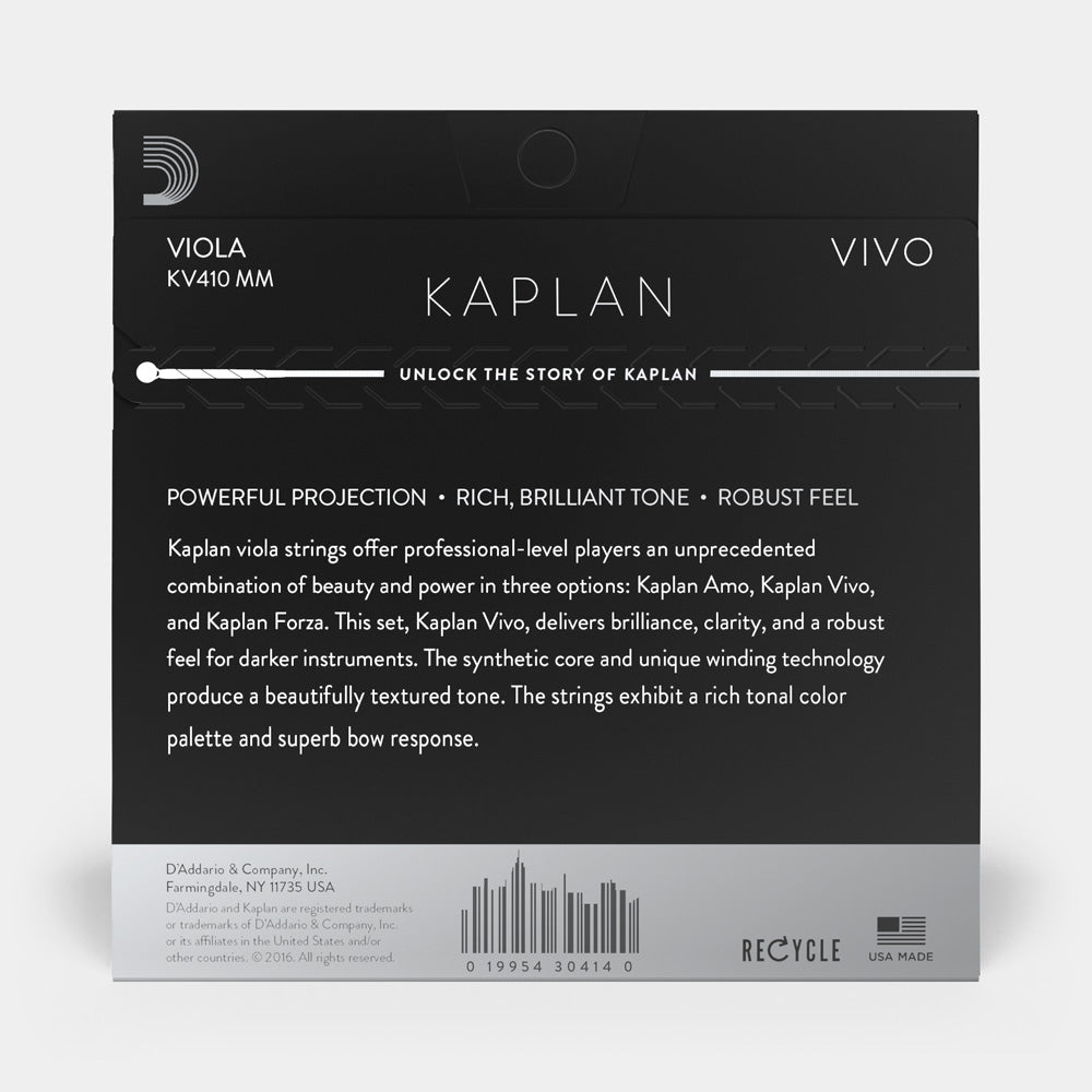 Kaplan Vivo Viola String Set