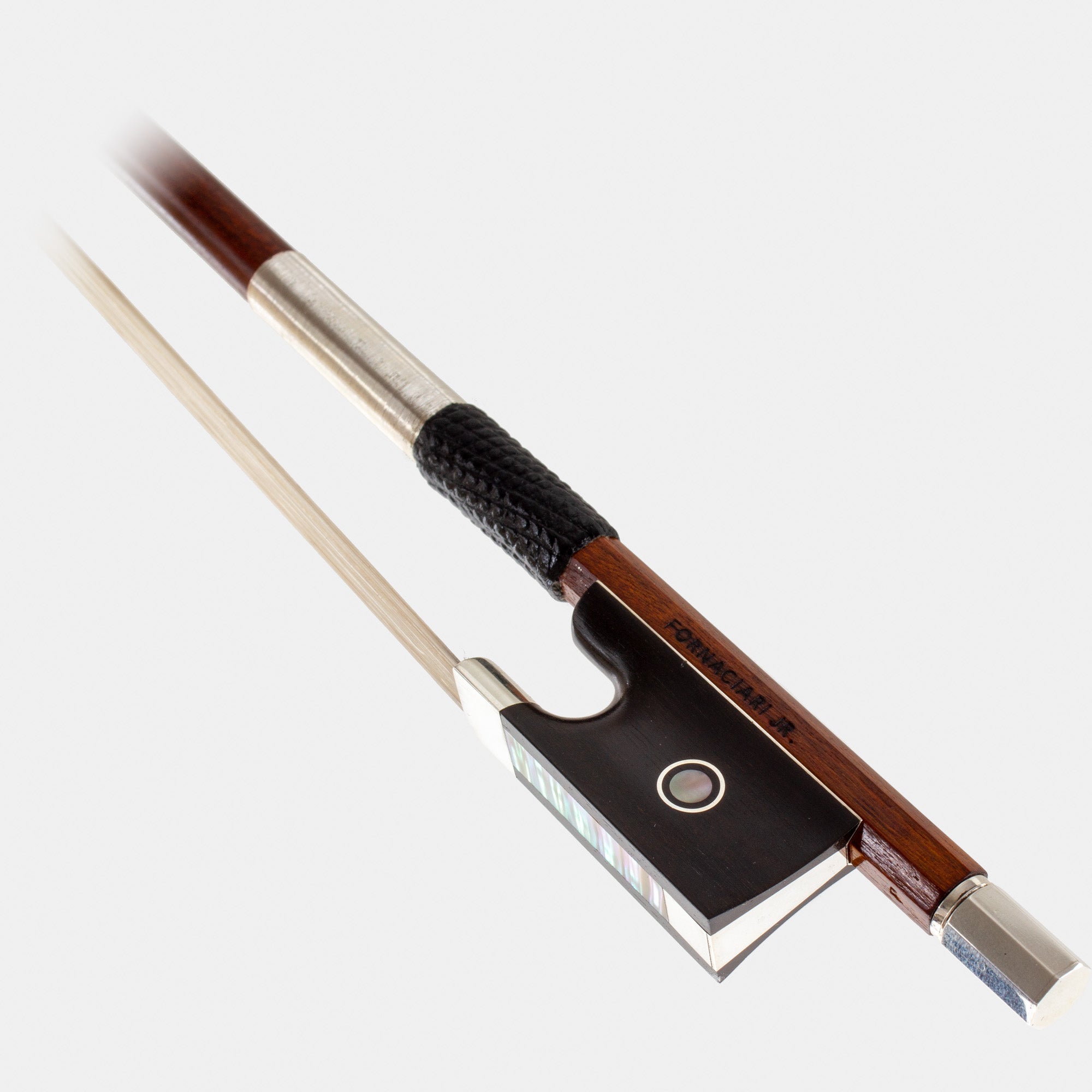 Silver Fully-Mounted Pernambuco Violin Bow