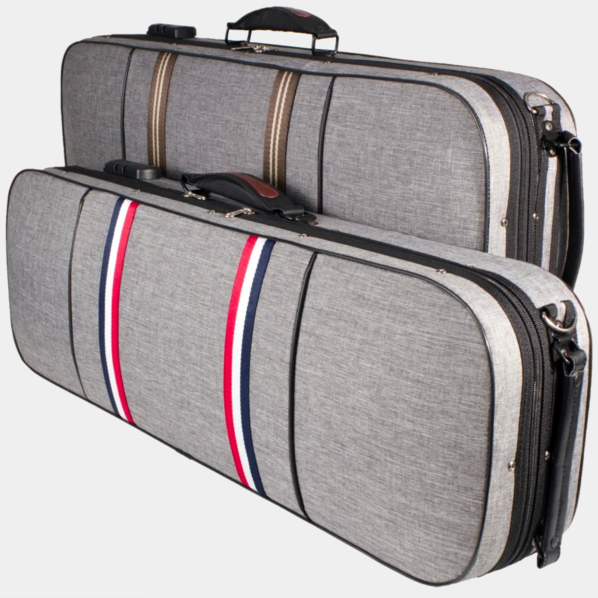 Oblong Striped Violin Case