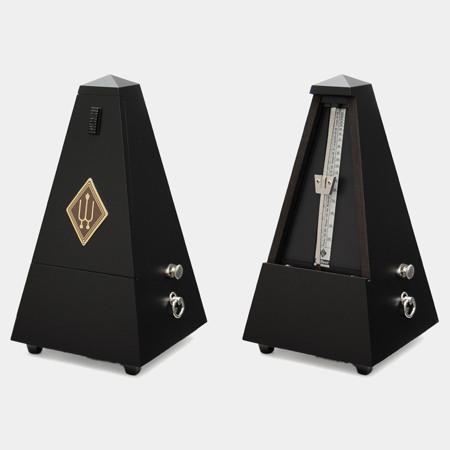 Metronome in Matt Black Solid Wooden Casing