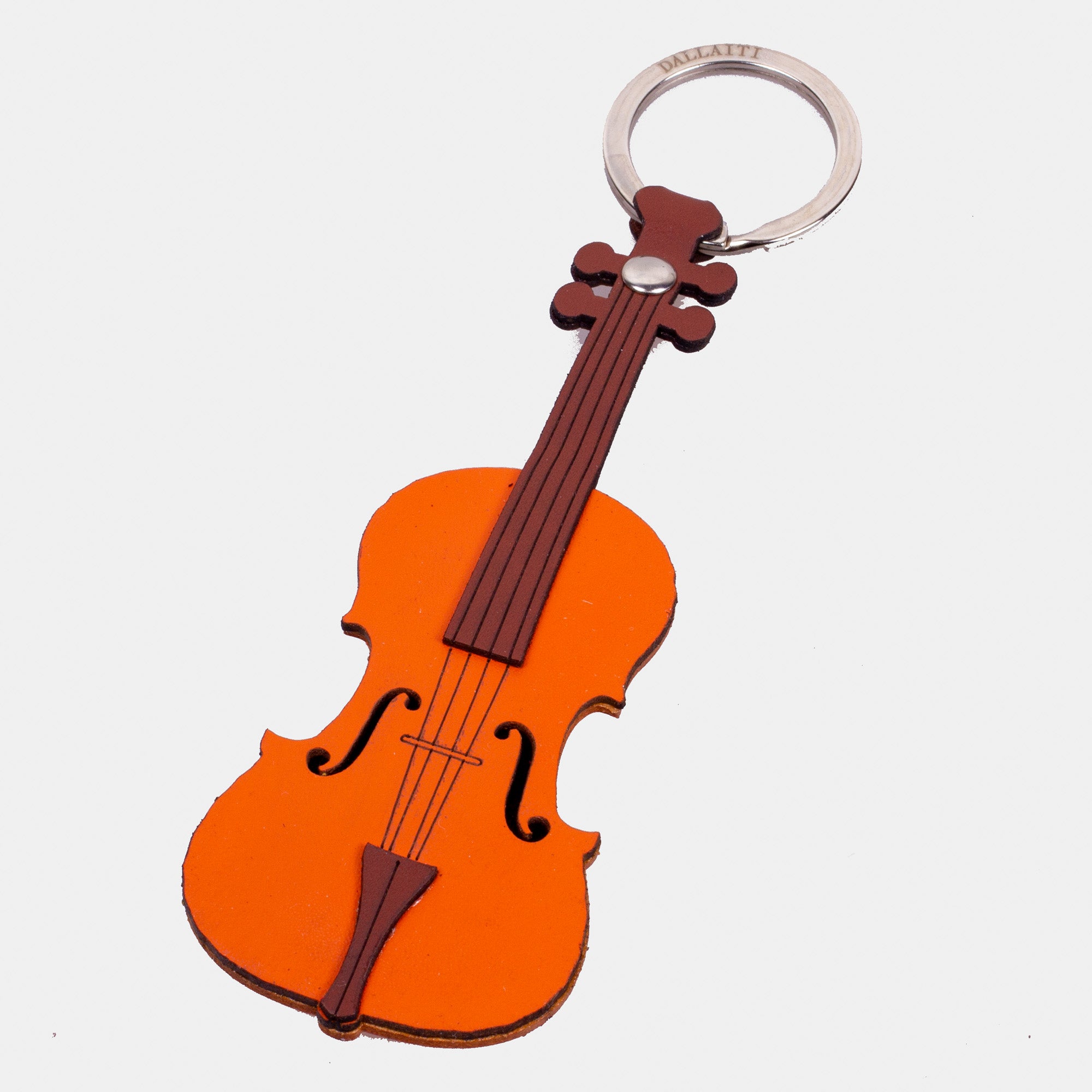 Violin Leather Keyring